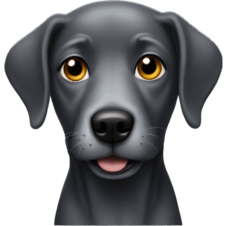 Dark Grey dog  emoji