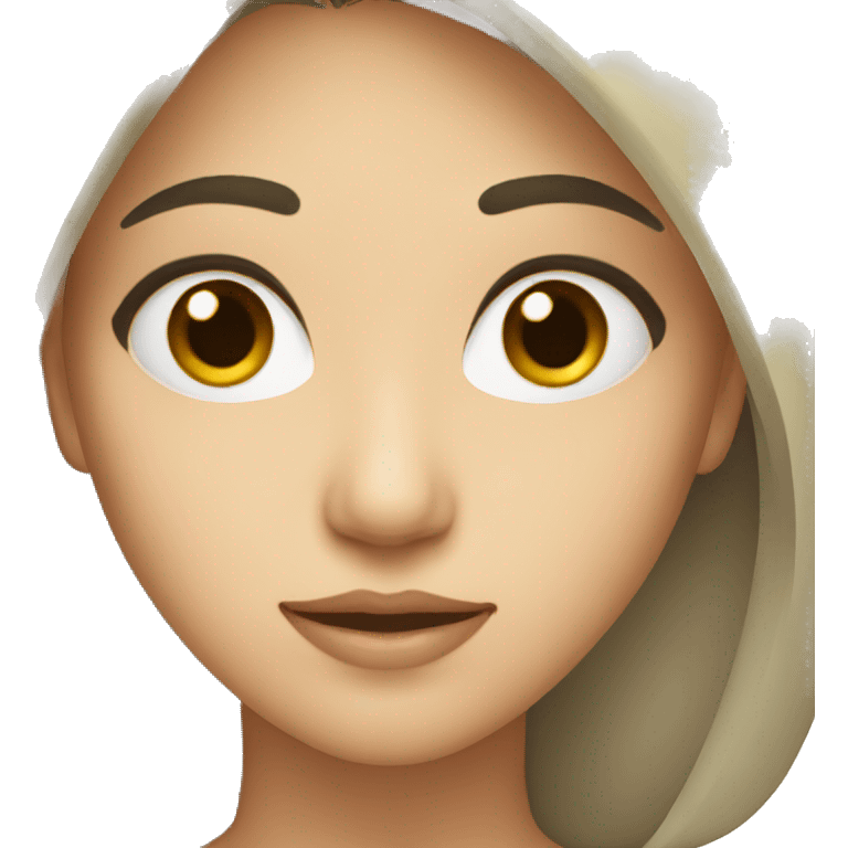 a asian woman with hazel eyes emoji