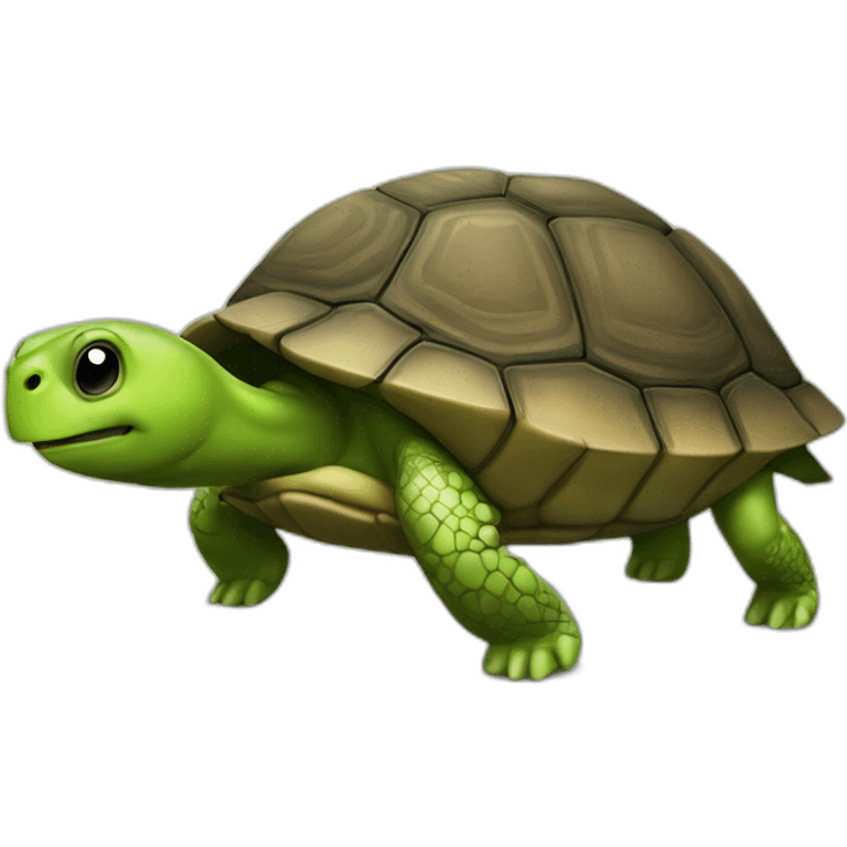 Caca sur une tortue emoji