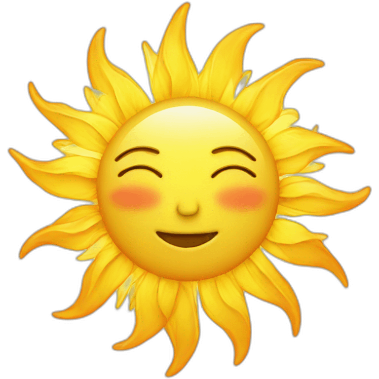 Digital sun emoji