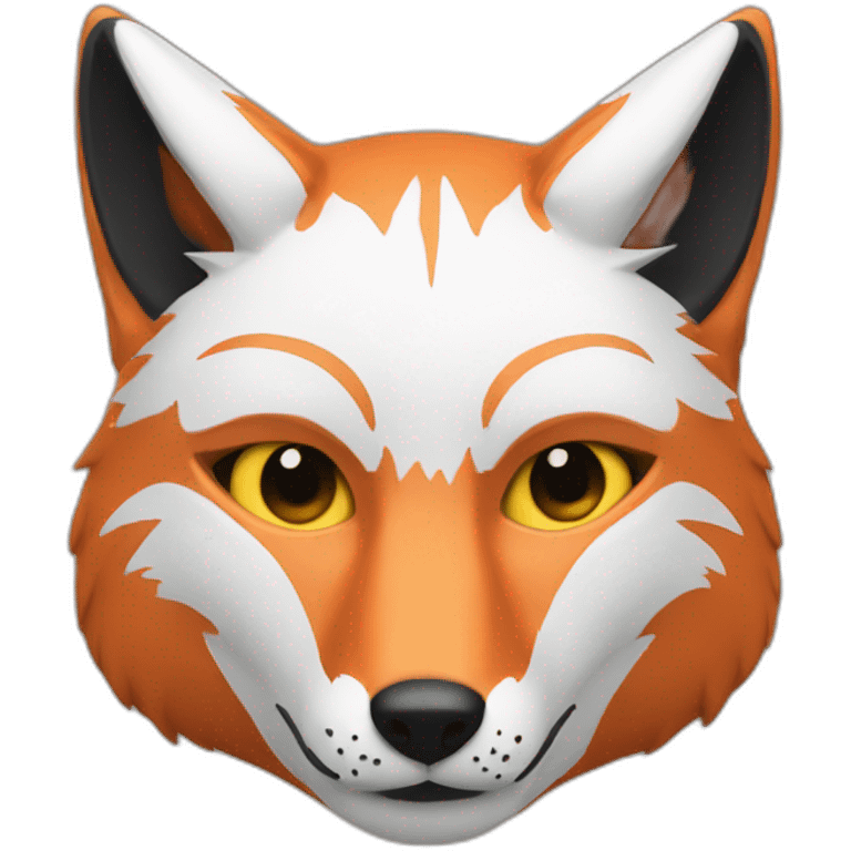 Simplified fox mask emoji