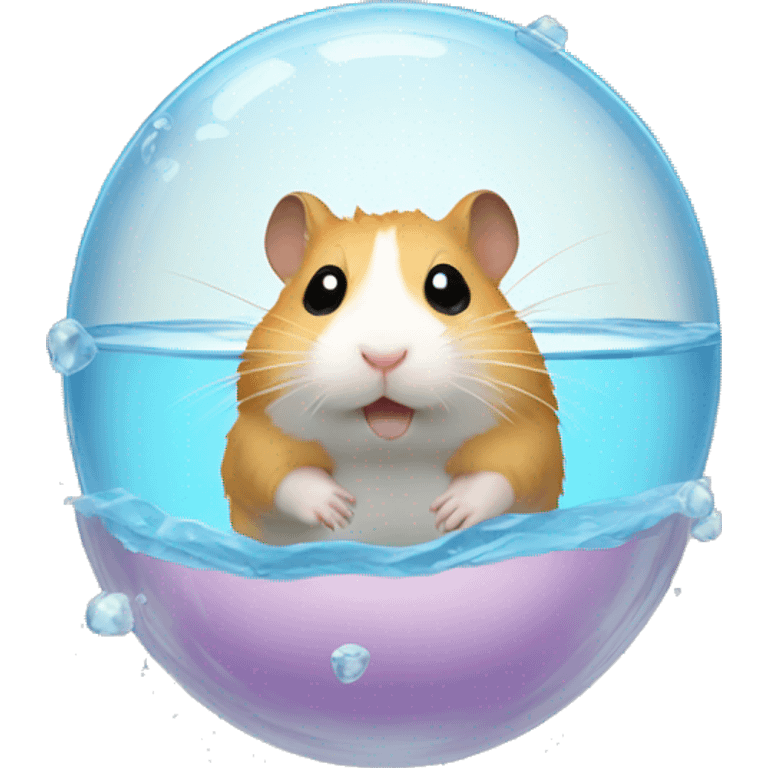 hamster in a water bubble emoji