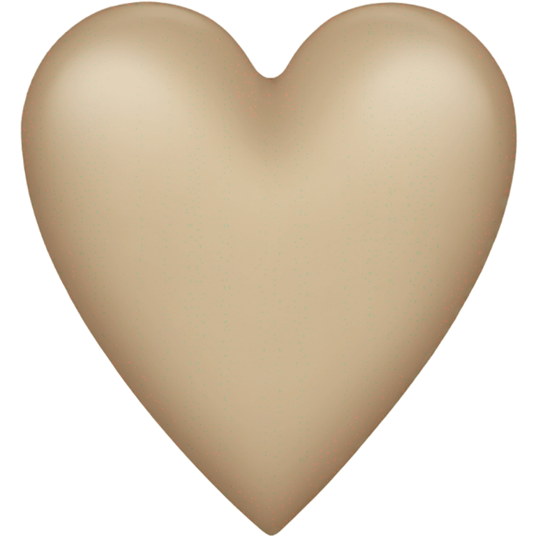 beige heart  emoji