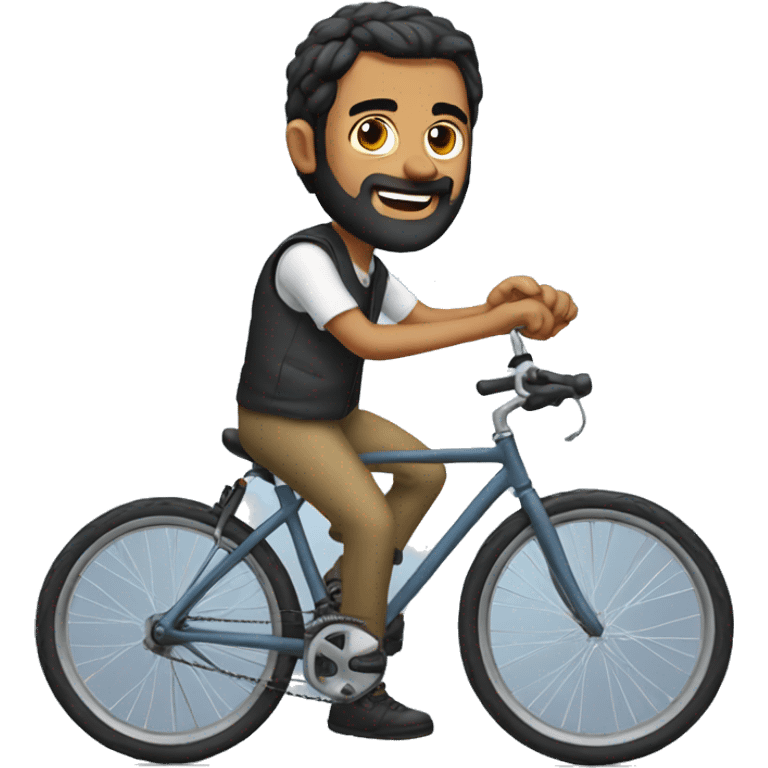 Rahul with bike  emoji