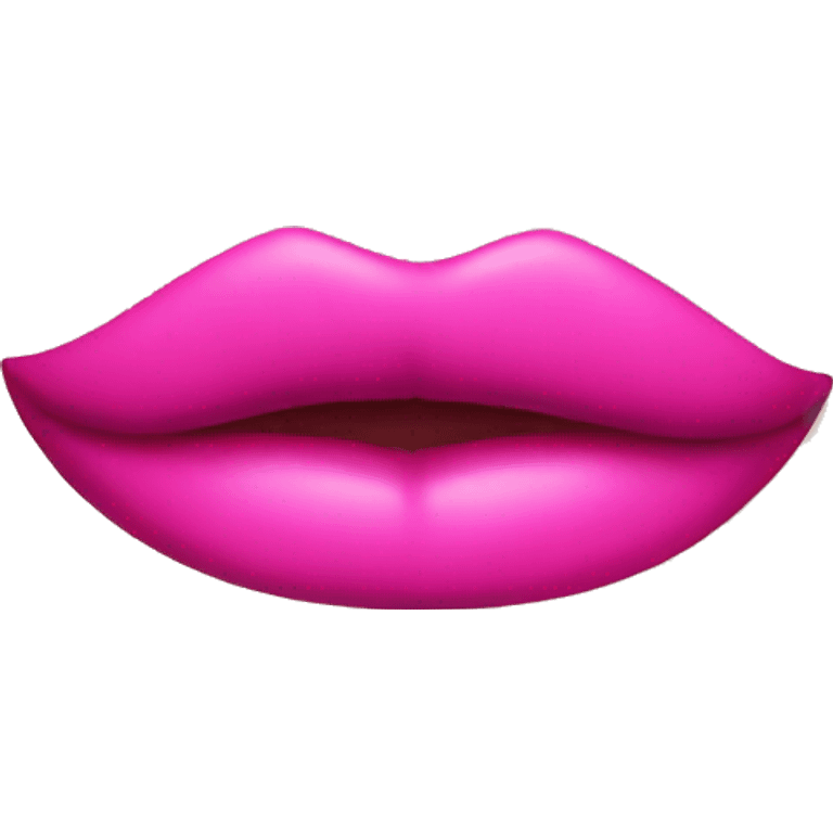 Pink lipstick marks emoji