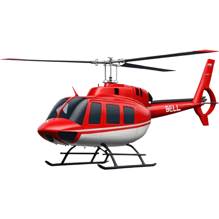 Bell 206 - Bell Helicopter (Model Year: 2021) (Iconic colour: Red) emoji