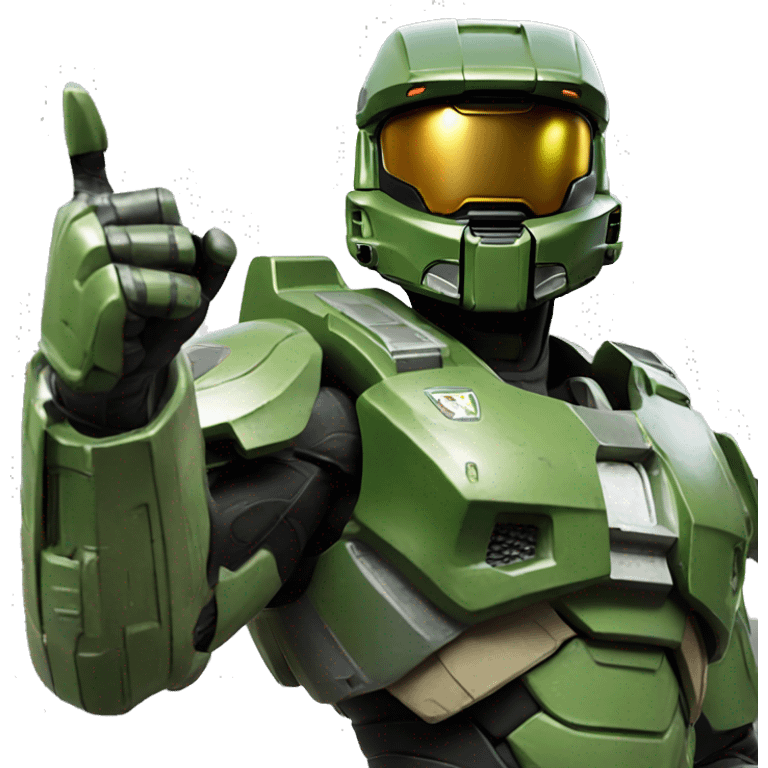 Master Chief giving thumbs up emoji