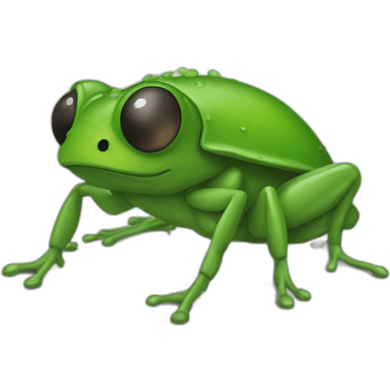 Mouche sur grenouille emoji