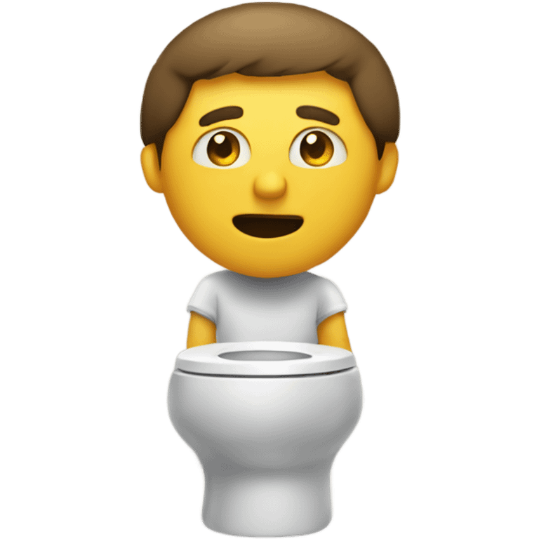 man on a toilet emoji