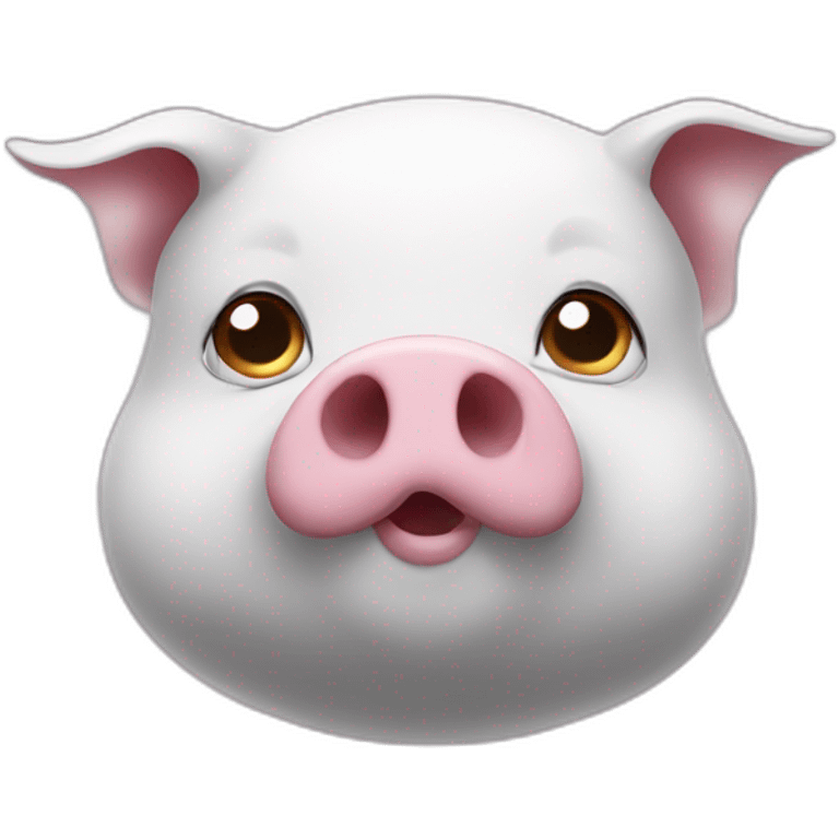 Pig with ghost emoji