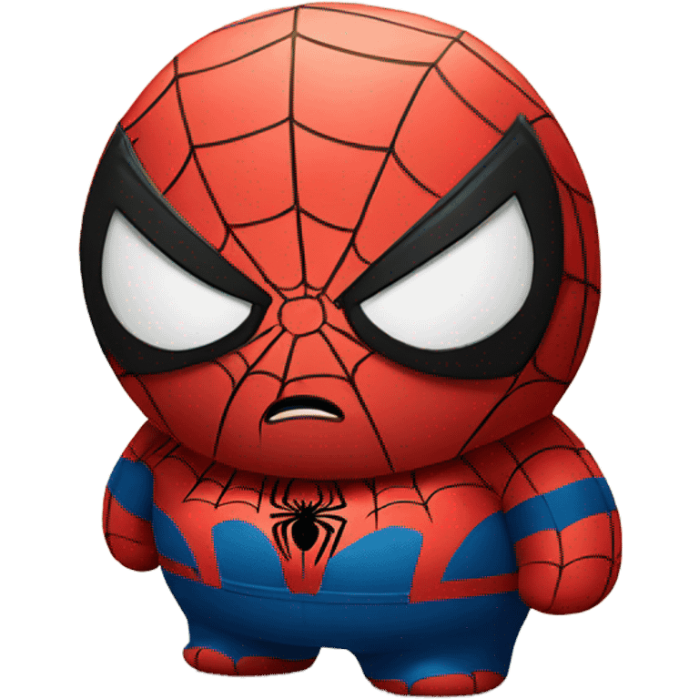 Sad fat Spider-Man emoji