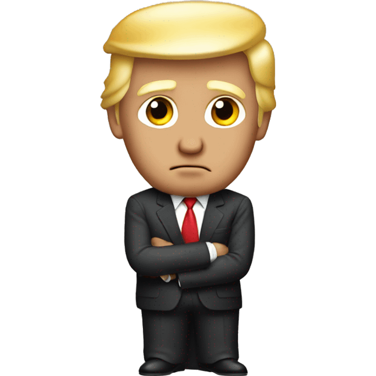 Donald trump with small hands emoji