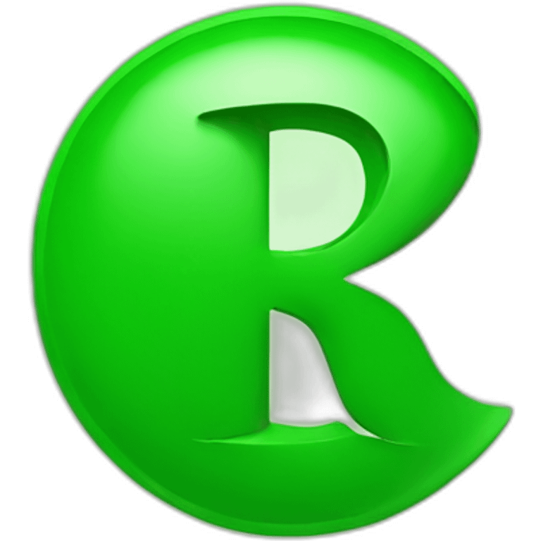 green R in circle emoji