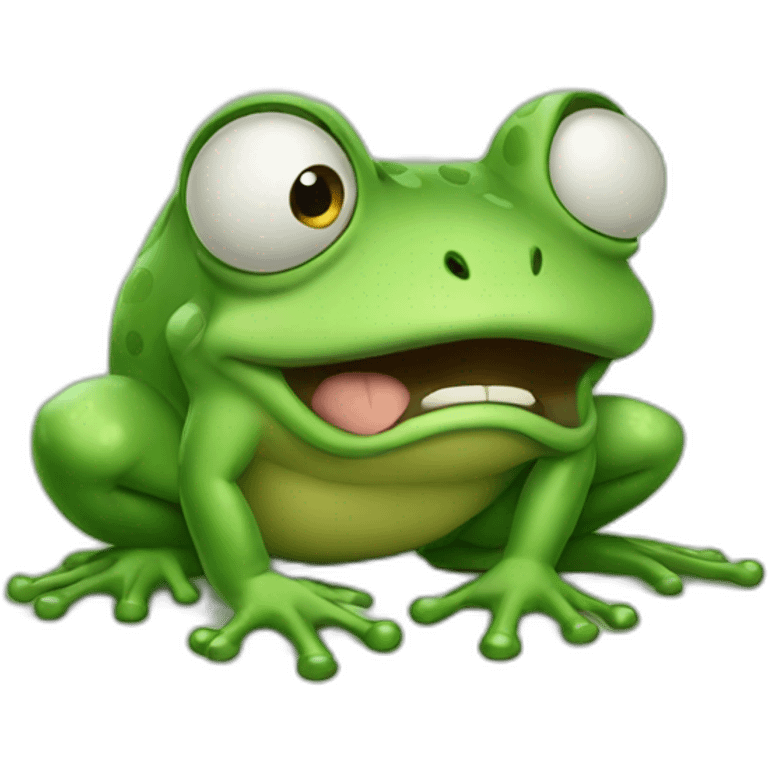 angry frog emoji