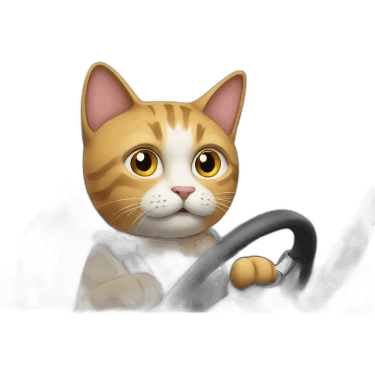 Cat who drive  emoji