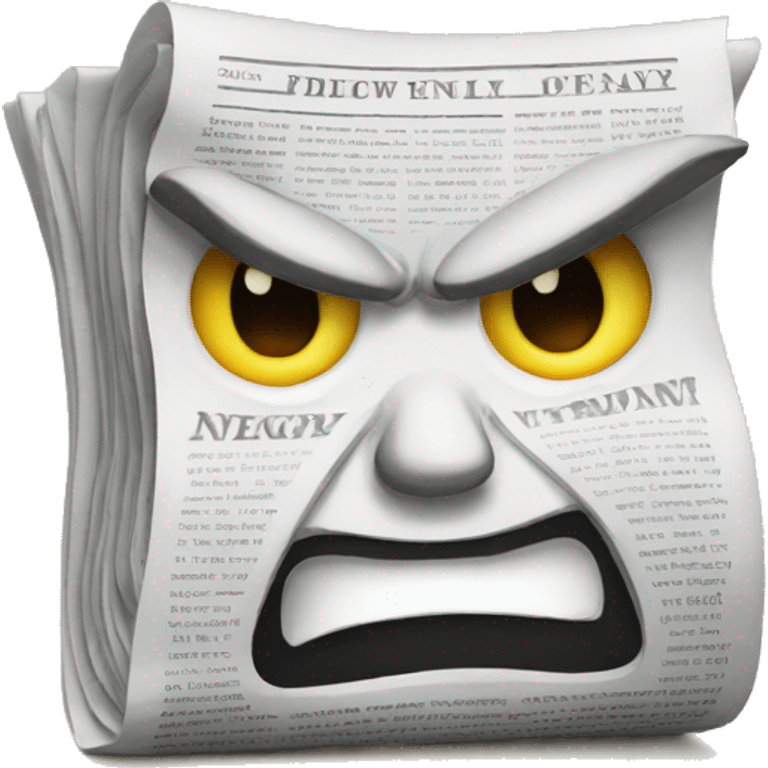 angry newspaper emoji