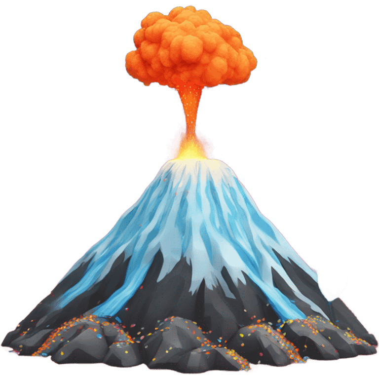 Party volcano emoji