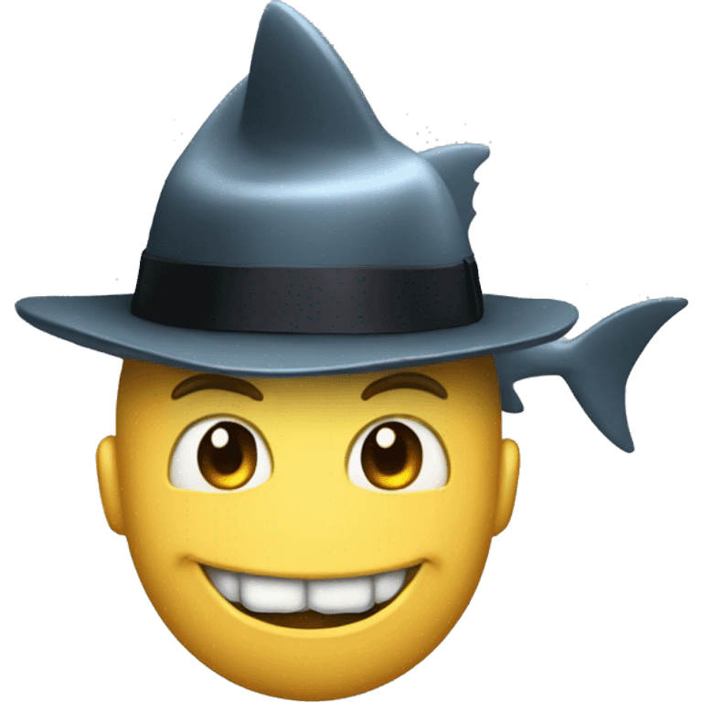 shark with tophat elon musk emoji