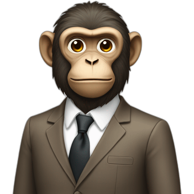 monkey manager full body emoji