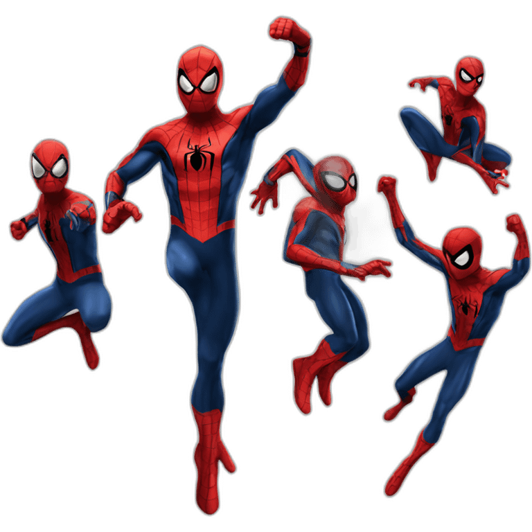 Spiderman jump marvel movie emoji