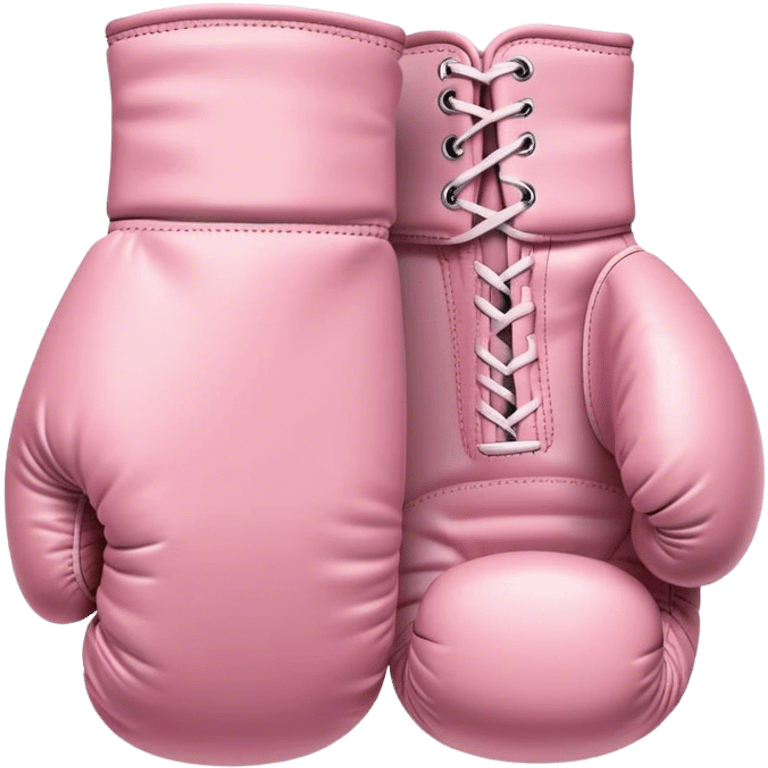 pastel pink boxing gloves emoji