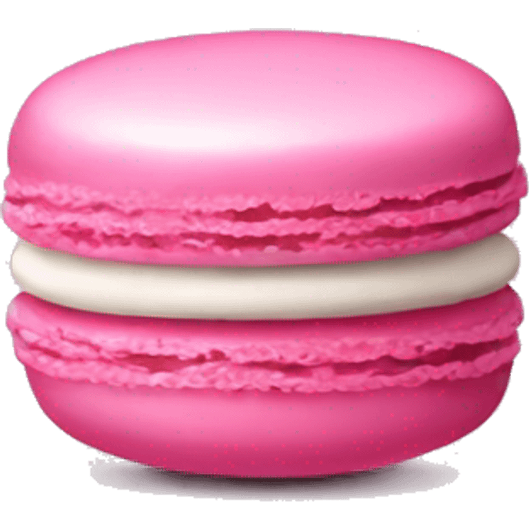 Pink macaroon emoji