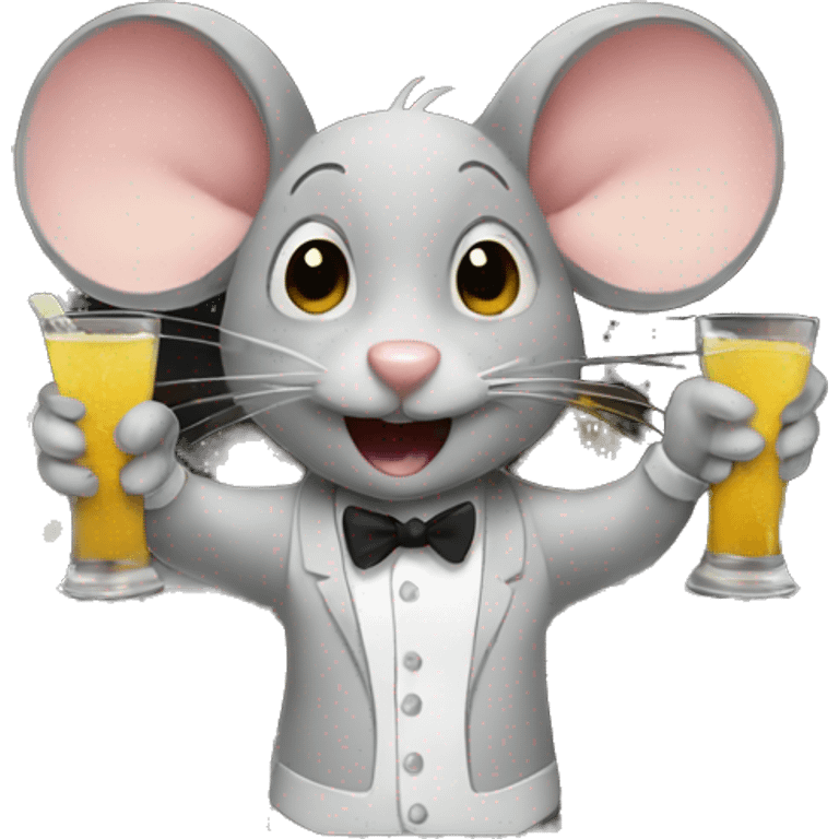 bartending mouse emoji