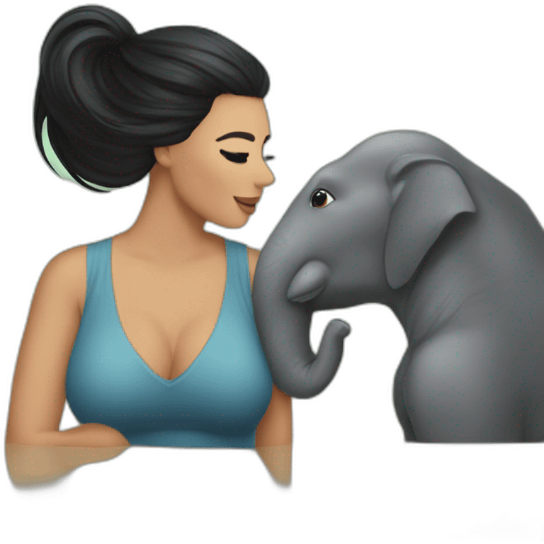 Dauphin avec Kim kardashian emoji