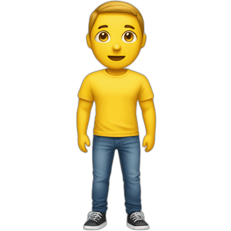 Yellow T-shirt and jeans emoji