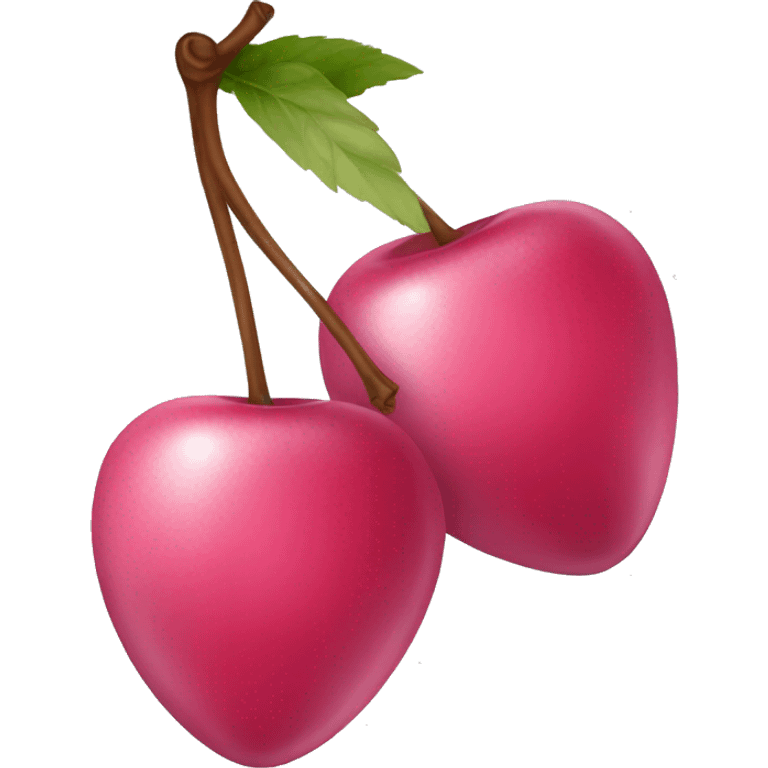 pink cherries emoji