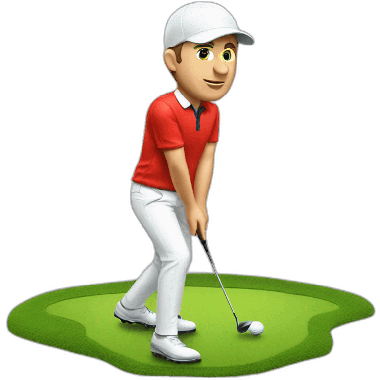 Macron golf emoji