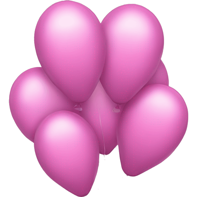 4 pink balloons, each shaped as one of these numbers: 2 0 2 5 emoji