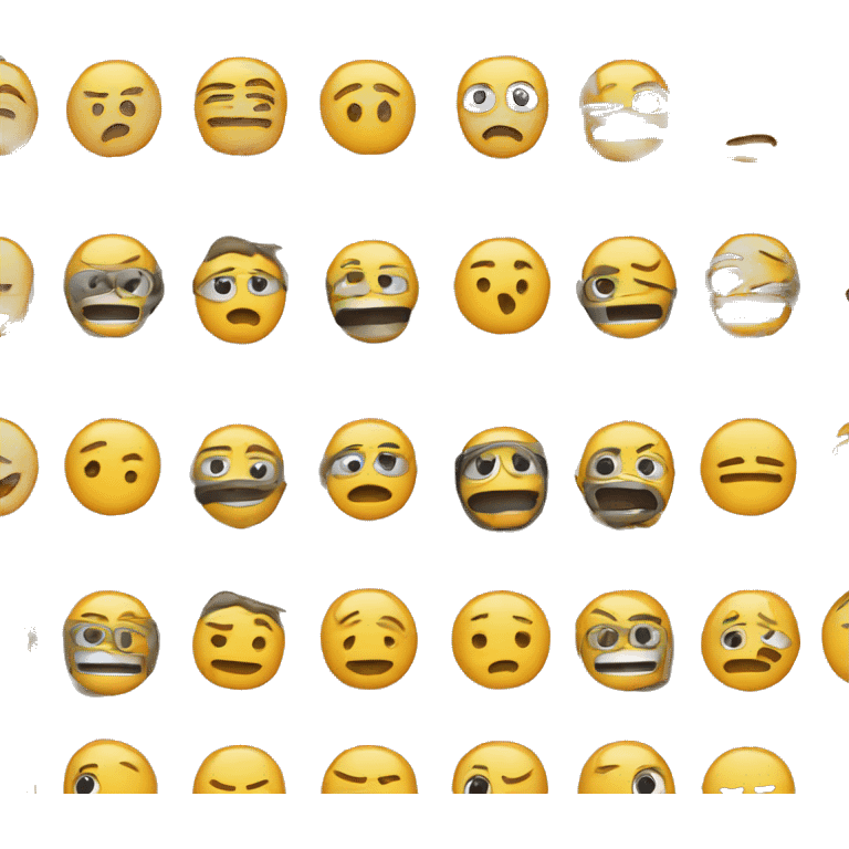 Carita triste con una máscara de carita feliz  emoji