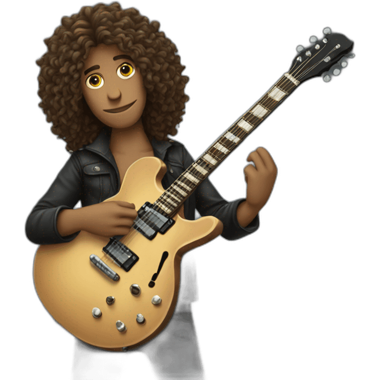 Long-curly-hair-man-guitarist emoji