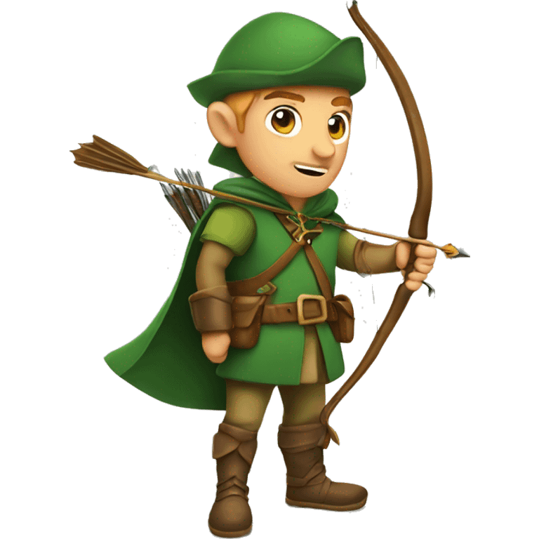 Robin Hood with bow emoji