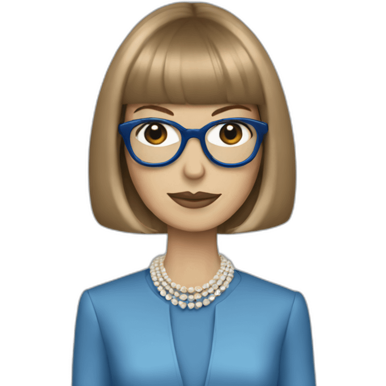 blue anna wintour emoji