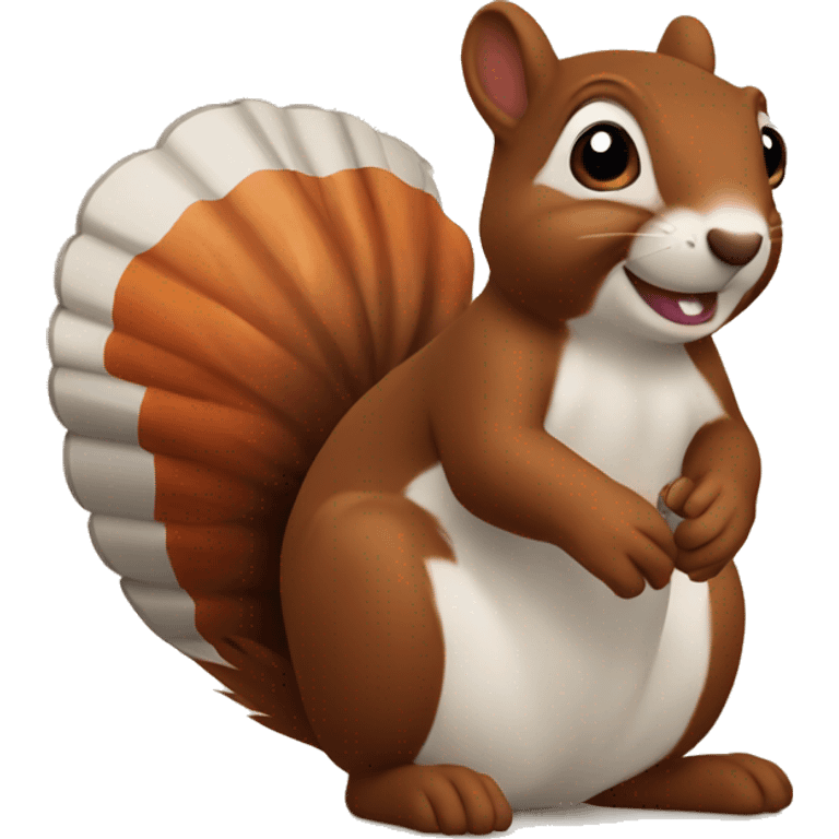 Thanksgiving squirrel emoji