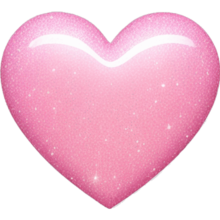 Light pink heart with sparkle  emoji