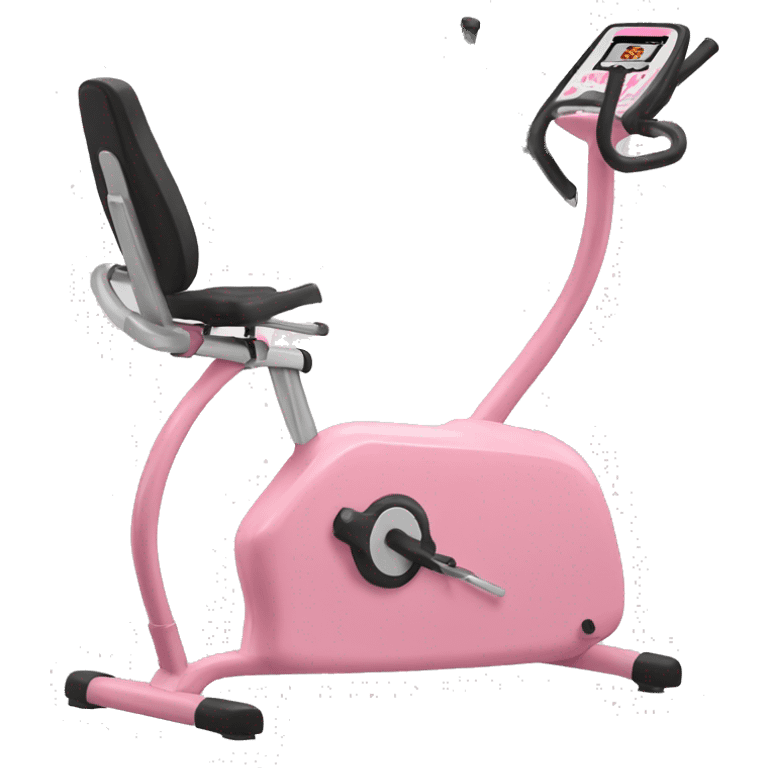 Pink exercise machine  emoji