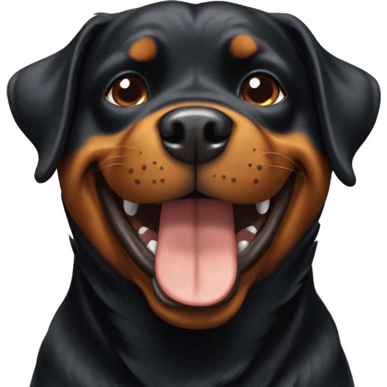 Happy Rottweiler  emoji