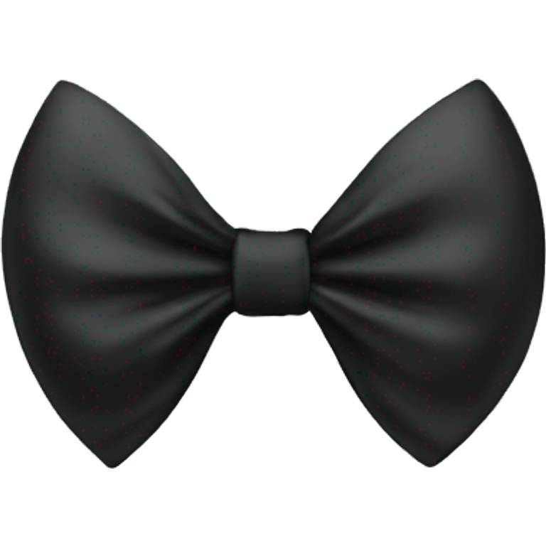 Black thin bow emoji