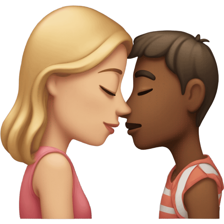 boyfriend and girlfriend kissed emoji