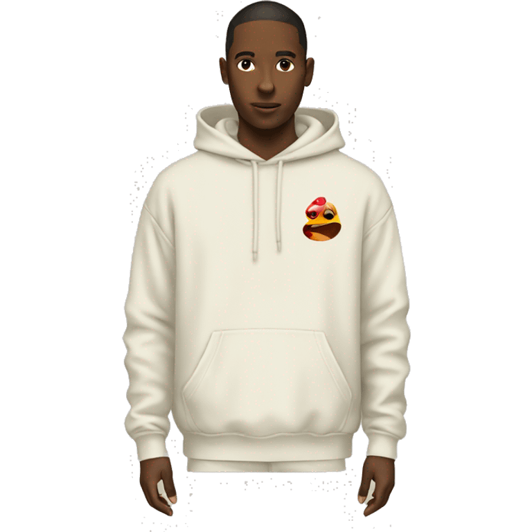 Hoodie off white  emoji