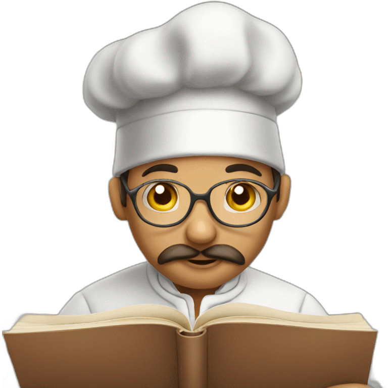 chef reading book emoji