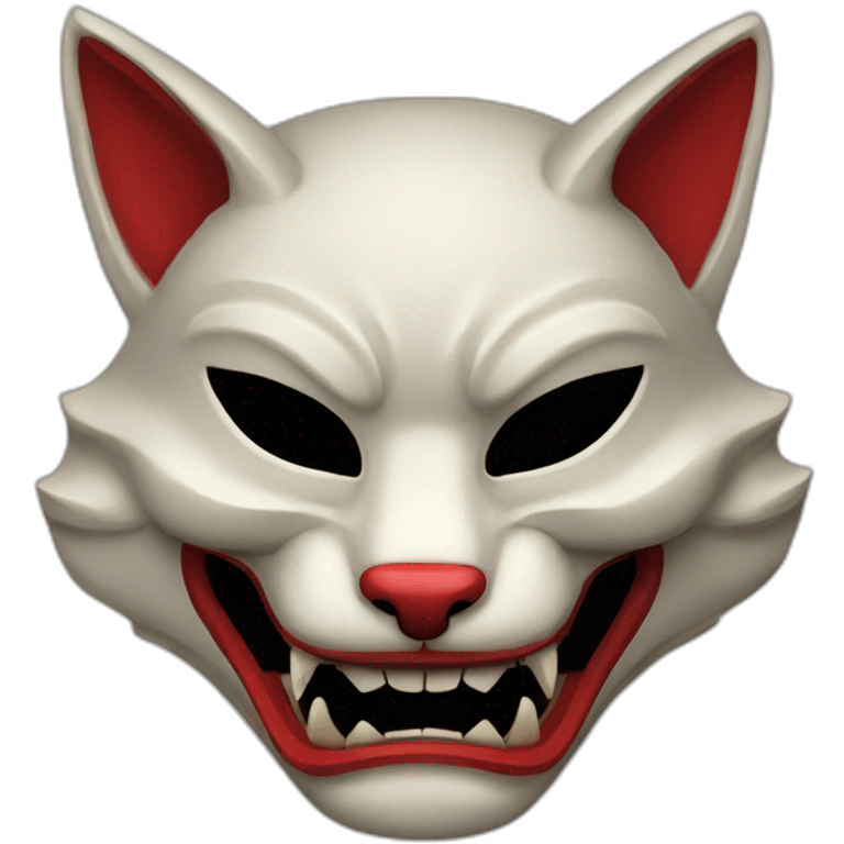 oni kitsune japanese mask emoji