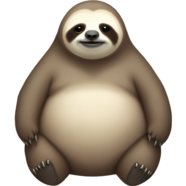 Very fat sloth emoji