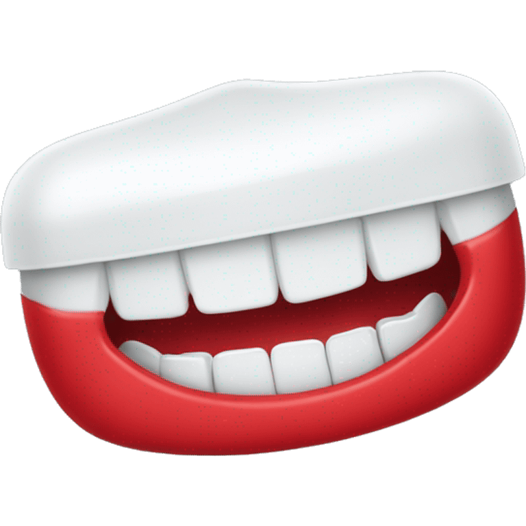 'COLGATE' named  toothpaste red color emoji