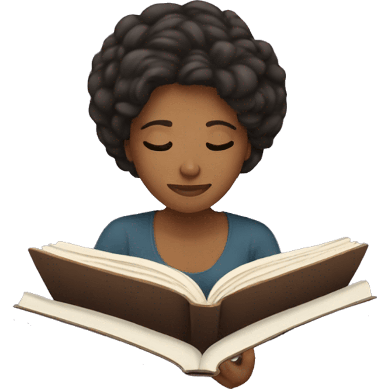 Women reading a book  emoji