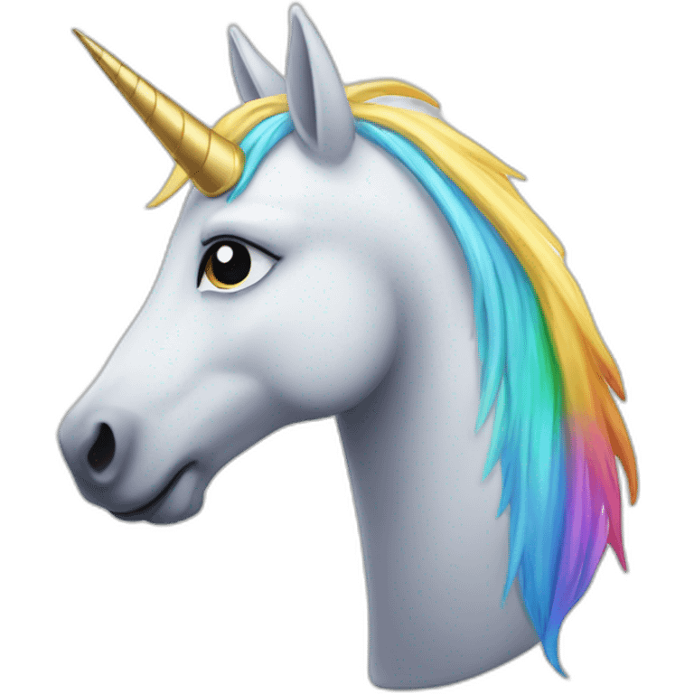 Licorne avec un axolot emoji