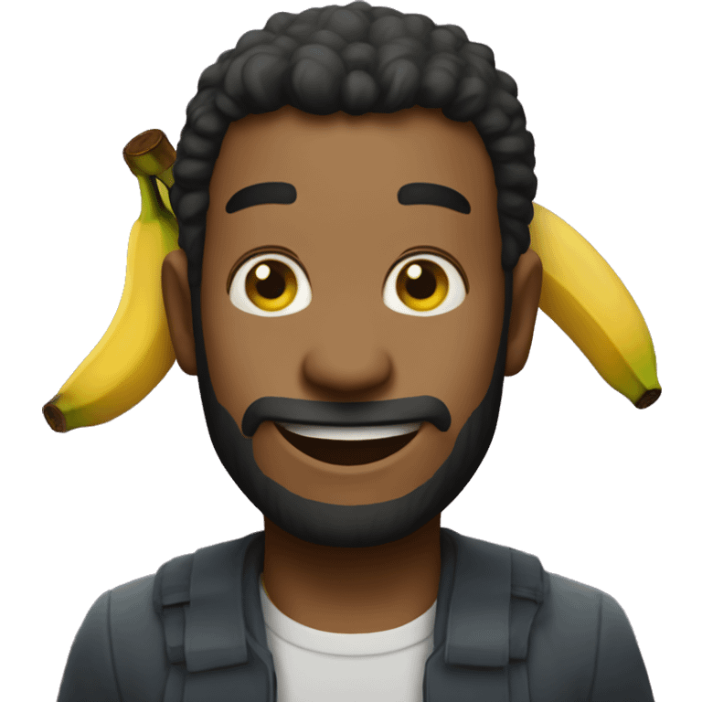 Chango con banana  emoji